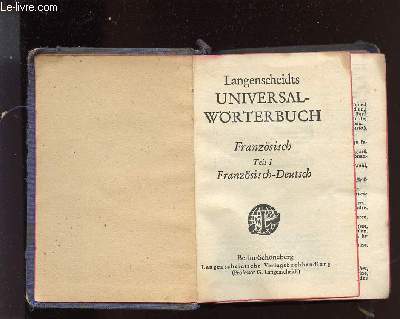 UNIVERSAL - WORTERBUCH - Langenscheidt Universal Worterbuch Franz (Langenscheidt Universal Woerterbuchs)