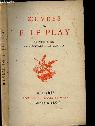 OEUVRES DE F. LE PLAY - TOME 3