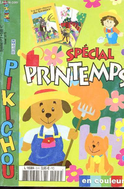 SPECIAL PRINTEMPS EN COULEURS- PIKICHOU - N3 - MARS 2002