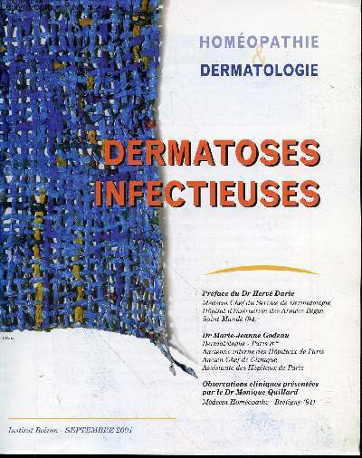 Homopathie et Dermatologie : Dermatoses Infectieuses