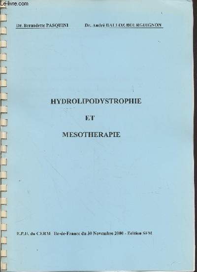Hydrolipodystrophie et Msothrapie