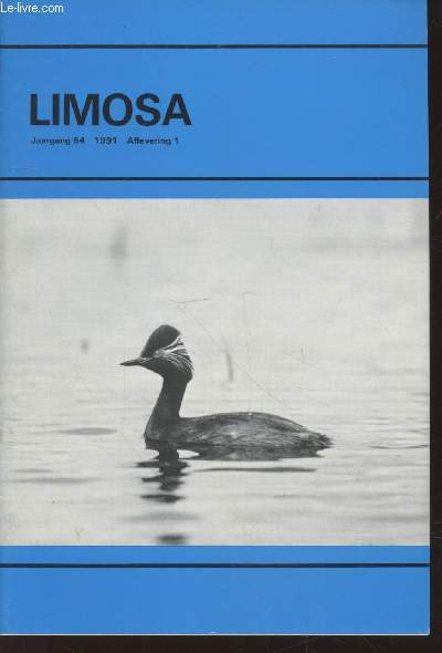 Limosa Jaargang 64 - 1991 Aflevering 1. Sommaire : Watervogeltelling in januari 1989 - Explosieve toename van broedende Geoorde Futen Podiceps nigricollis in 1983-89 in Nederland - etc.