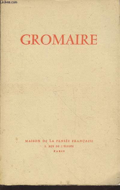 Gromaire : Soixante-dix peintures 1923-1957