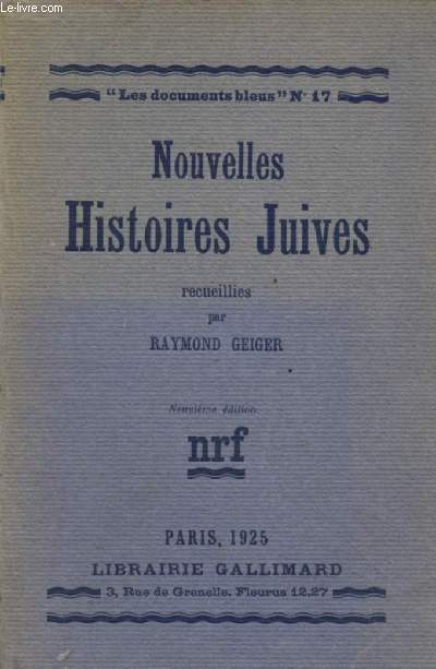 Nouvelles histoires Juives (Collection : 