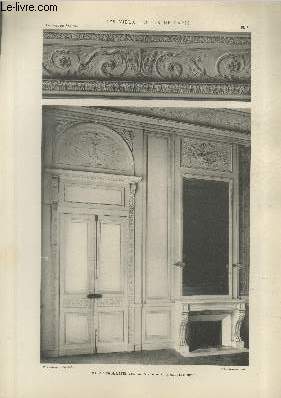 Maison de M. Letellier : Petit salon et dtail de la Corniche - Planche n8 en noir et blanc extraite de l'ouvrage 