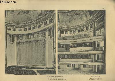 Thtre des Champs-Elyses III : Salle d'opra - Ct scne et ct galerie - Planche en noir et blanc n20 extraite de l'ouvrage 