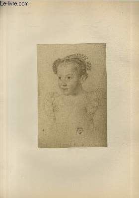 Portrait de Marguerite de Valois? Fille d'Henri II - Ecole Franaise XVI sicle - Planche extraite de l'ouvrage 