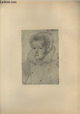 Portrait de Franoise de Lorraine, Duchesse de Mercoeur, plus tard femme de Csar de Vendome - Ecole Franaise XVI sicle - Planche extraite de l'ouvrage 