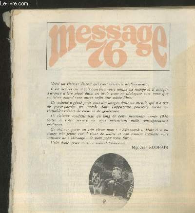 Message 76 : Almanach du Secours Catholique