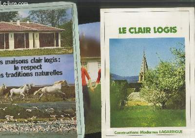 Lot de 3 brochures Le Clair Logis
