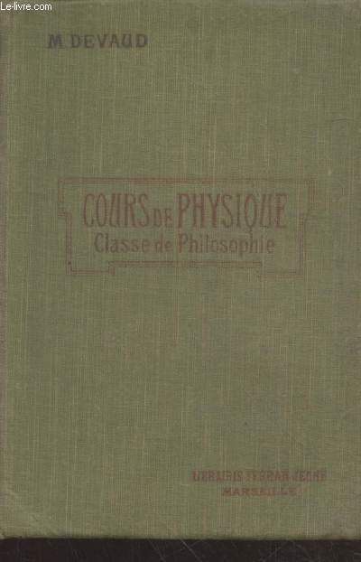 Cours de Physique - Classe de philosophie