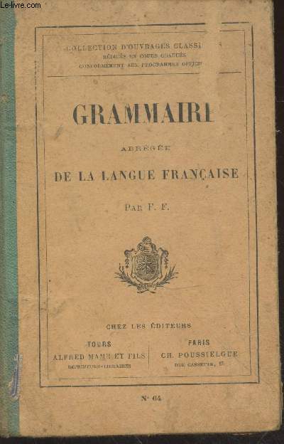 Grammaire abrge de la langue franaise (