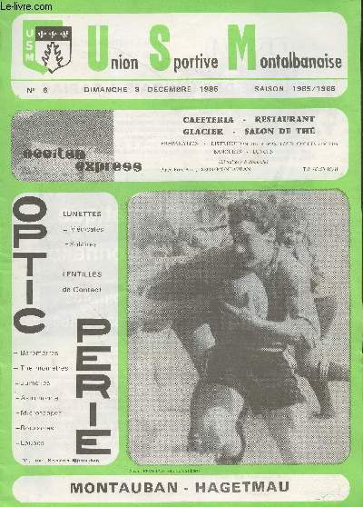 Union Sportive Montalbanaise n6 Dimanche 8 dcembre 1985