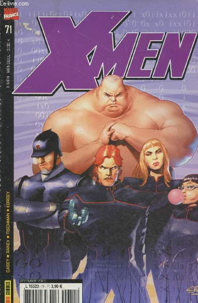 X -Men n71 Dcembre 2002. Sommaire : De l'utilit au mythe - Soupons - Mutations par Jrmy Manesse - Cable : Como esta, usted ? - Sept pour cent - Rayons X
