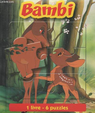 Bambi 1 livre - 6 puzzles