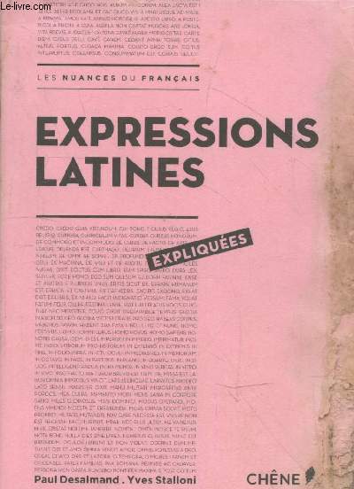 Expressions latines expliques