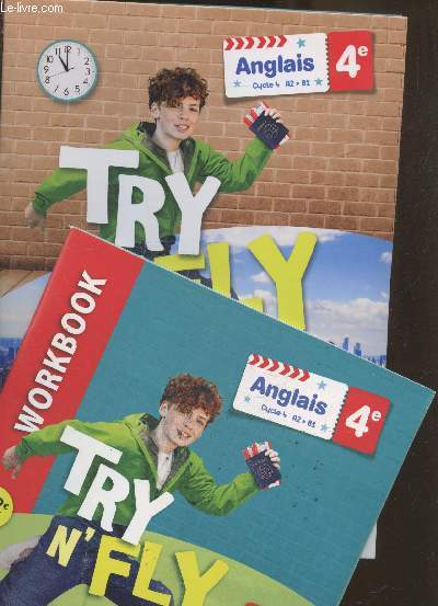 Try n' fly Anglais 4e - Cycle 4 A2>B1 + Workbook (Spcimens rservs aux enseignants)