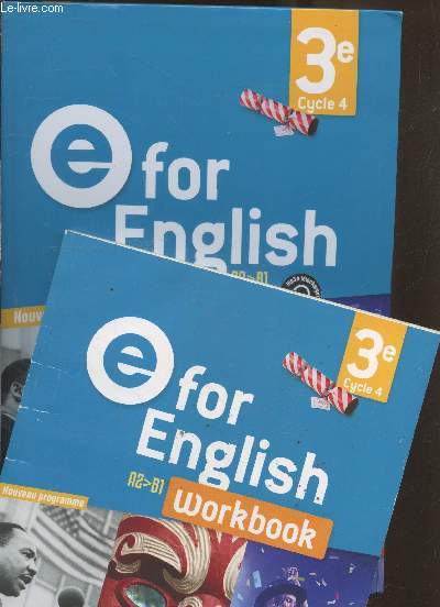 E for English 3e Cycle 4 - A2/B1 + Workbook (Spcimen manuel de l'lve) - Nouveau programme