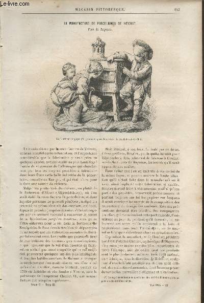 Magasin Pittoresque Livraison n10 Mai 1885 - La manufacture de porcelaine de Hoechst, prs de Mayence.