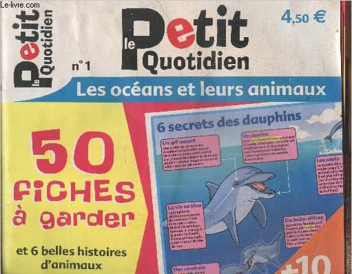 Le Petit Quotidien n1 : Les ocans et leurs animaux - 50 fiches  garder et 6 belles histoires d'animaux + 10 posters panoramiques