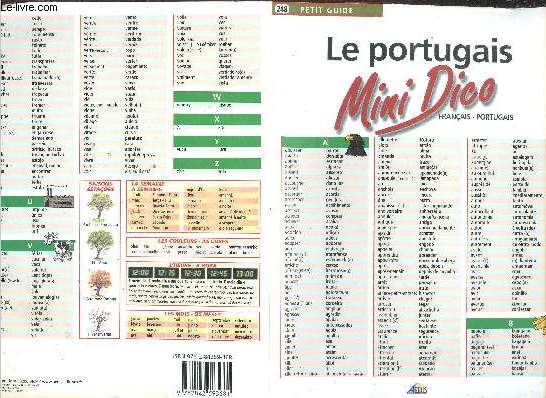Le portugais - Mini Dico franais-portugais N248 petit guide