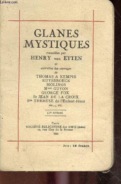 Glanes mystiques - 3e edition