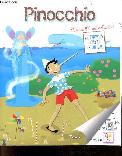 Pinocchio - histoires a lire et a coller - plus de 100 autocollants