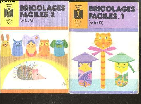 Bricolages faciles - N1 (de A a D) + 2 (de E a G) - lot de 2 volumes