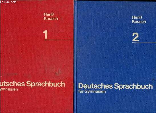 Deutsches sprachbuch fur gymnasien 1 unterstufe (5.-7. schuljahr) + 2 mittelstufe (8.-10. schuljahr) : lot de 2 volumes -