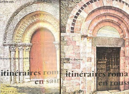 Itineraires romans en roussillon + Itineraires romans en saintonge : lot de 2 ouvrages - Les travaux des mois N13 + N14