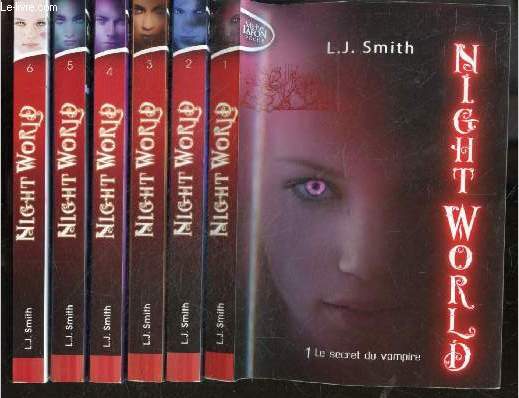 Night World - lot 6 volumes : N1 Le secret du vampire + N2 Les soeurs des tenebres + N3 Ensorceleuse + N4 Ange noir + N5 L'elue + N6 Ames Soeurs