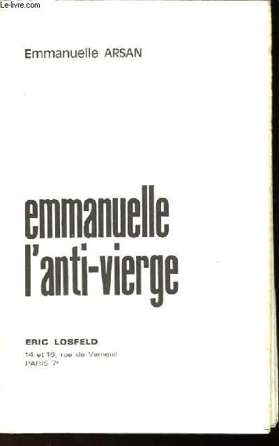 L'ANTI-VIERGE EMMANUELLE