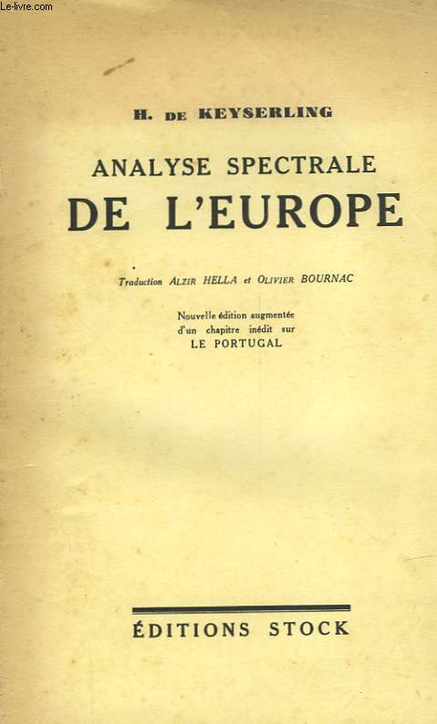 ANALYSE SPECTRALE DE L'EUROPE - DAS SPEKTRUM EUROPAS