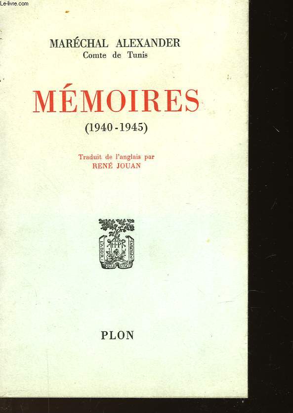 MAMOIRES - 1940-1945