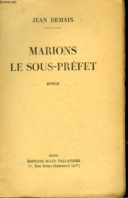 MARIONS LE SOUS-PREFET