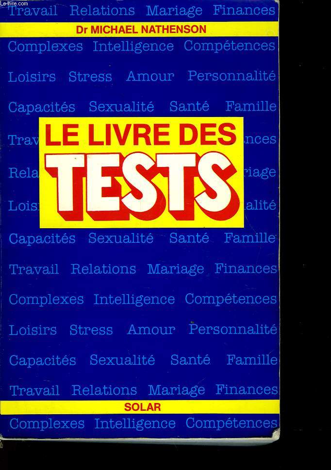 LE LIVRE DES TESTS