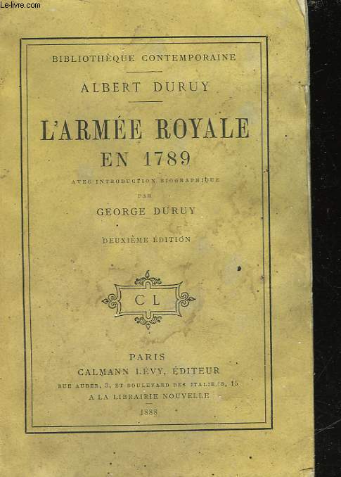 L'ARMEE ROYALE EN 1789