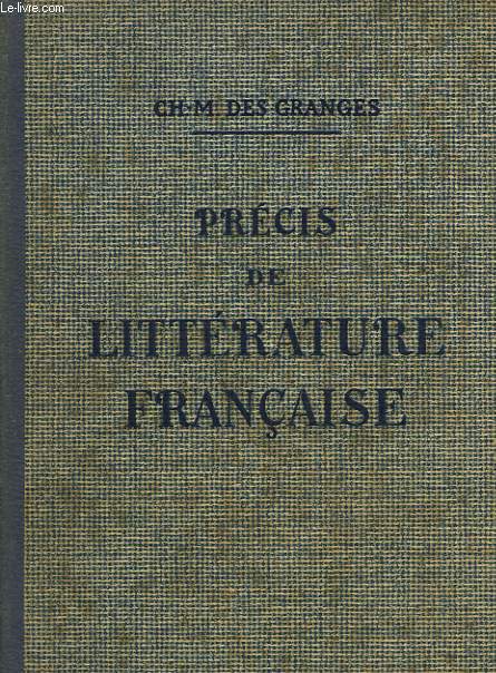 PRECIS DE LITTERATURE FRANCAISE