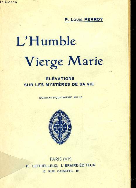 L'HUMBLE VIERGE MARIE