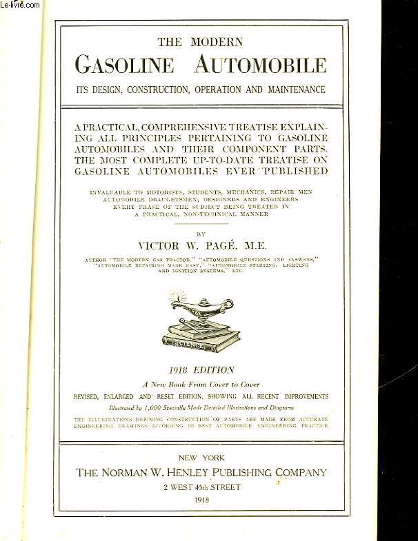 THE MODERN GASOLINE AUTOMOBILE