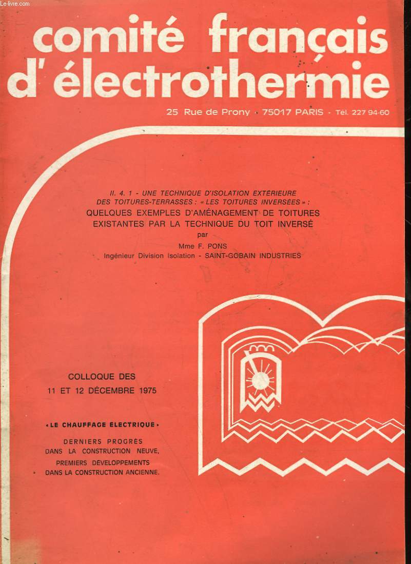 COMITE FRANCAIS D'ELECTROTHERMIE -