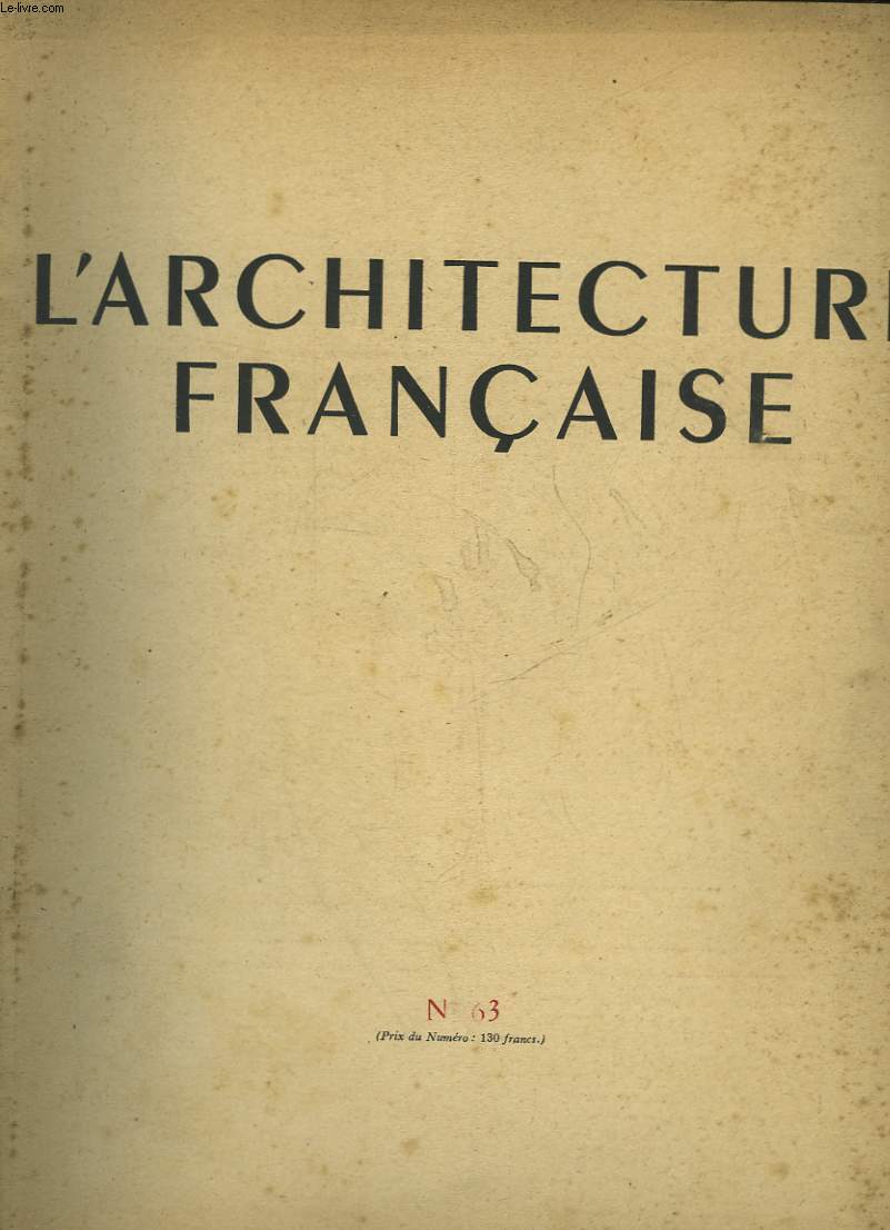 L'ARCHITECTURE FRANCAISE - N63