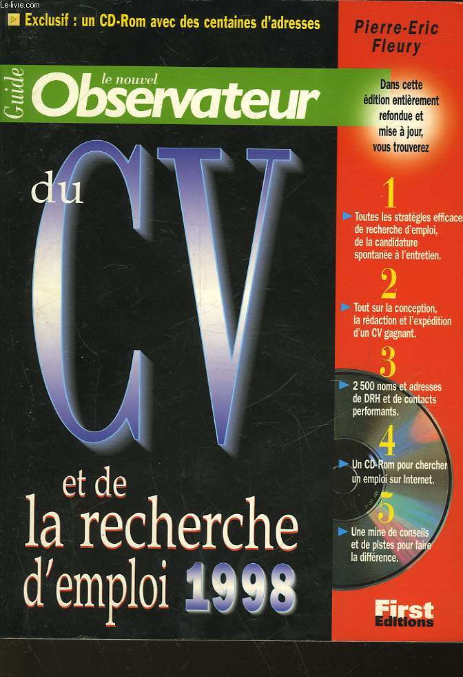 LE NOUVEL OBSERVATEUR DU CV ET DE LA RECHERCHE D'EMPLOI 1998