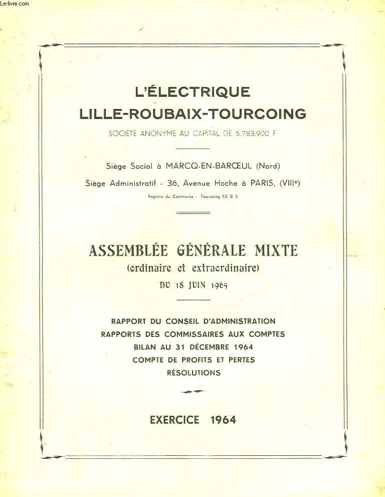 1 LOT DE 4 - L'ELECTRIQUE - LILLE-ROUBAIX-TOURCOING