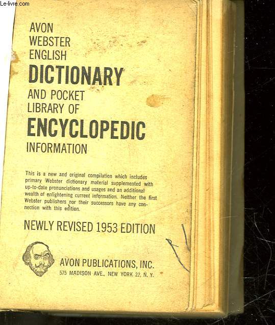 ENGLISH DICTIONARY AND POCKET LIBRARY OF ENCYCLOPEDIC INFORMATION