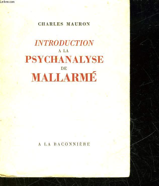 INTRODUCTION A LA PSYCHANALYSE DE MALLARME