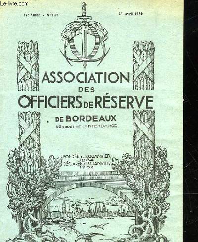 ASSOCIATION DES OFFICIERS DE RESERVE DE BORDEAUX - 66 ANNEE - N157