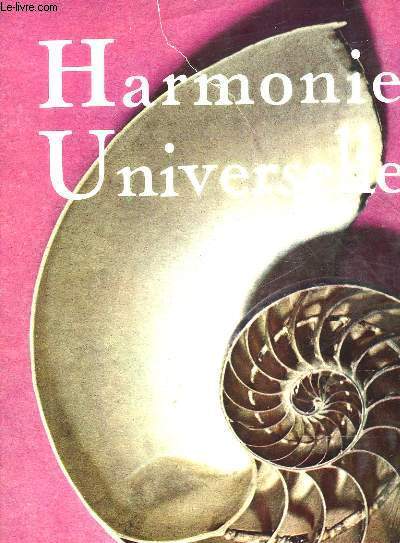 HARMONIE UNIVERSELLE - TOME 1