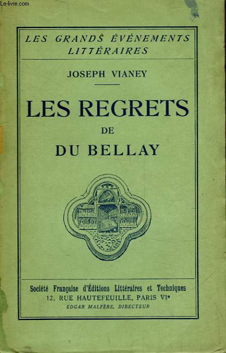 LES REGRETS DE JOACHIM DU BELLAY