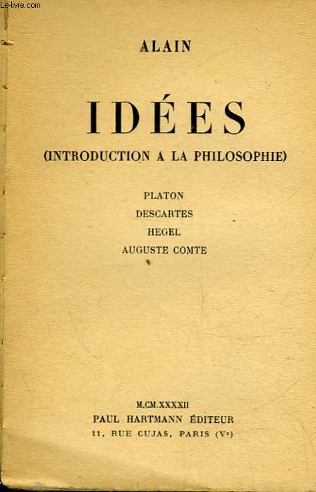 IDEES - INTRODUCTION A LA PHISOLOPHIE